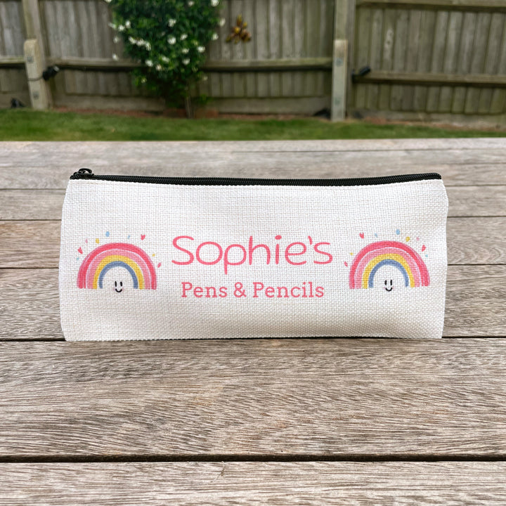 Personalised Pencil Case - Rainbow