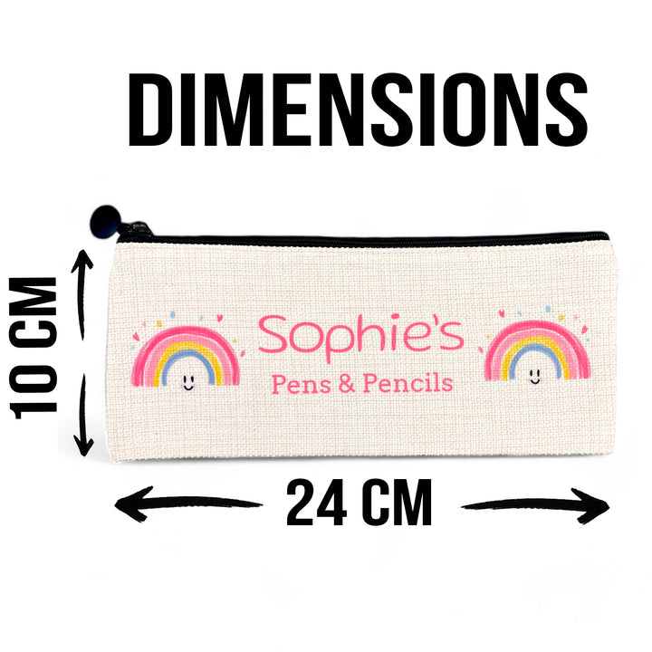 Personalised Pencil Case - Rainbow